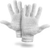 Pack of 24 Knit Glove Liners Men's Size. Natural Color Industrial String Knit Gloves. Standard Weight Gloves. Knitted Cotton Polyester Gloves for Gene