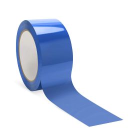 36 Rolls of Carton Blue Sealing Tape 2' x 55 Yards. Thickness 2 Mil. 50 Mic Polypropylene Pressure Sensitive Tape for Packing; Shipping; Moving Boxes.