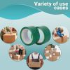 36 Rolls of Green Carton Sealing Tape 2" x 55 yds. Thickness 2 Mil. Acrylic Packaging Tape for Wrapping; Packing; Shipping; Moving Boxes. Acrylic Emul