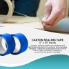 36 Rolls of Carton Blue Sealing Tape 2' x 55 Yards. Thickness 2 Mil. 50 Mic Polypropylene Pressure Sensitive Tape for Packing; Shipping; Moving Boxes.