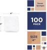 Non-Adherent Pads 4" x 4". Pack of 100 Non-Sterile Non-Woven Sponges for Wounds. Non-Linting Medical 4-ply Rayon/Poly Blend Dressings. Disposable Surg