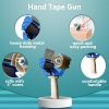 Industrial Packing Tape Dispenser for 3" Tape. Side Loading Tape Gun. Heavy Duty Hand Tape Gun. Lightweight and Portable for Commercial Packaging; Shi