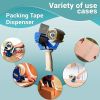 Industrial Packing Tape Dispenser for 3" Tape. Side Loading Tape Gun. Heavy Duty Hand Tape Gun. Lightweight and Portable for Commercial Packaging; Shi