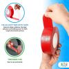 Heavy Duty Red Duct Tape 2" x 60 yds 9 Mil Thick ‚Äì 2 Roll Polyethylene Coated Cloth Tape for General Maintenance Wrapping Bundling Box Sealing Durab