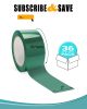 36 Rolls of Green Carton Sealing Tape 2" x 55 yds. Thickness 2 Mil. Acrylic Packaging Tape for Wrapping; Packing; Shipping; Moving Boxes. Acrylic Emul